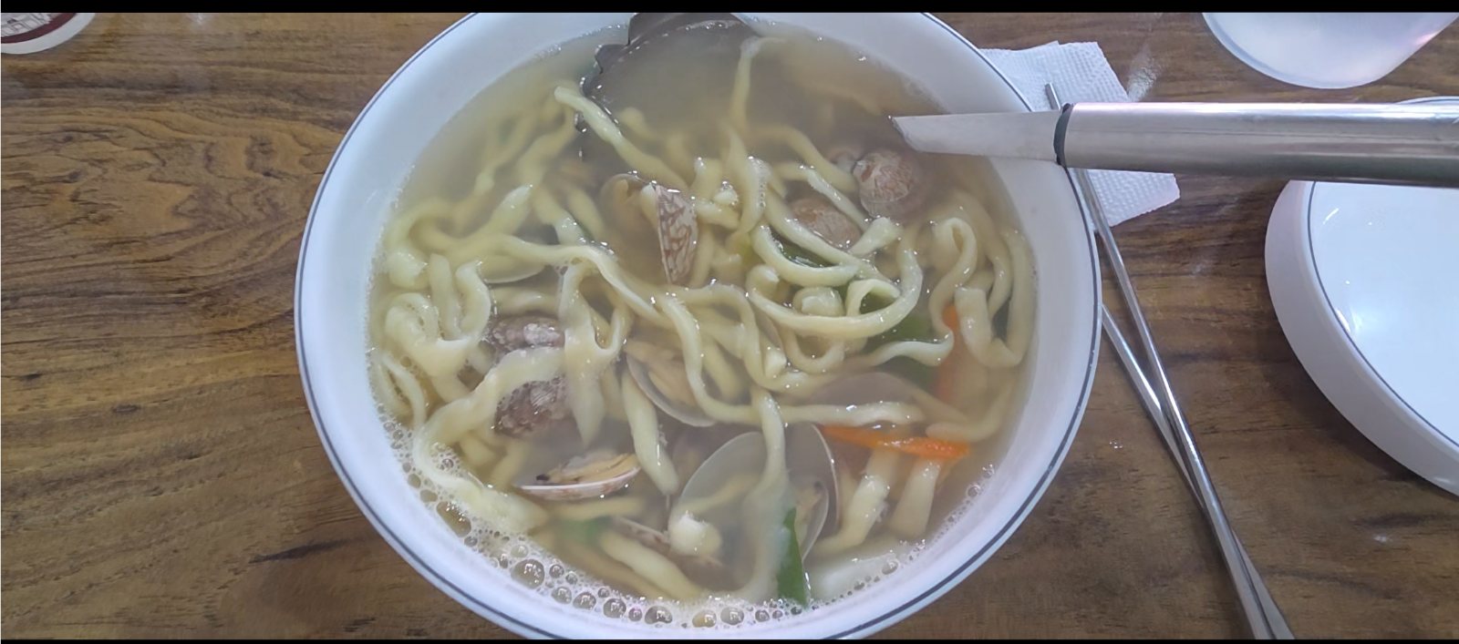 Food photographed at Cheongjeong Deulkkae Sujebi