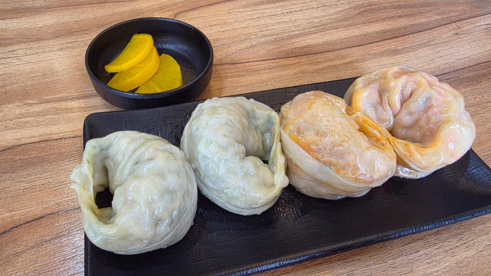 Meat and kimchi giant dumplings
