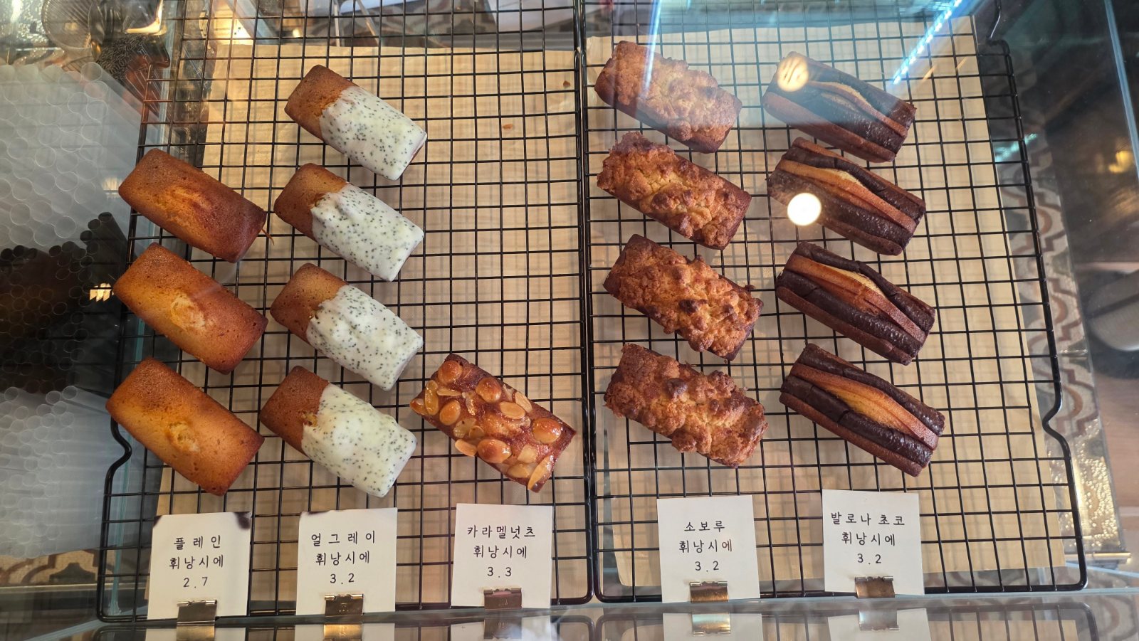 Financiers with price tags