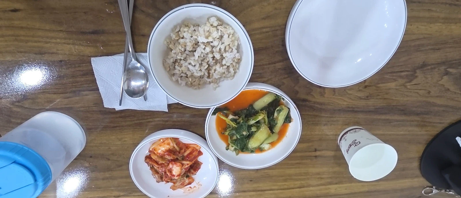 Barley rice and side dishes